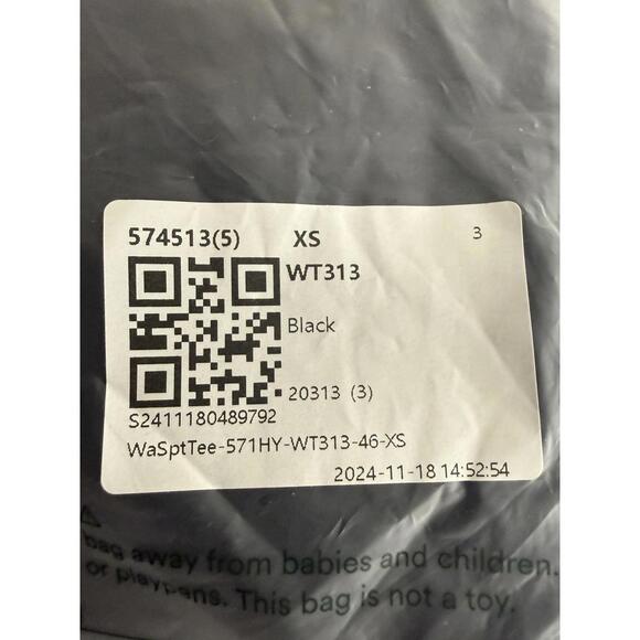 NWT Halara Softlyzero Airy Cropped Long Sleeve Thumbhole Top Black Size XS - Picture 7 of 7